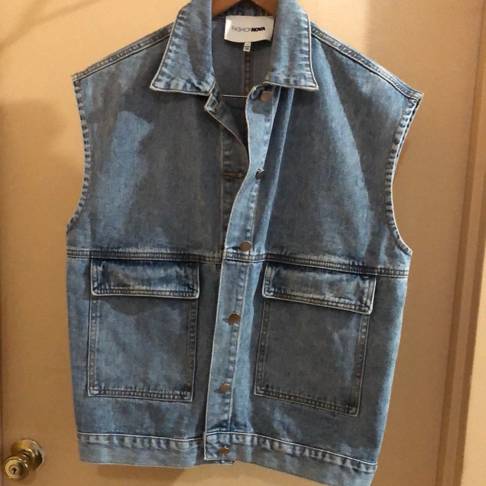 Denim Sleeveless Vest